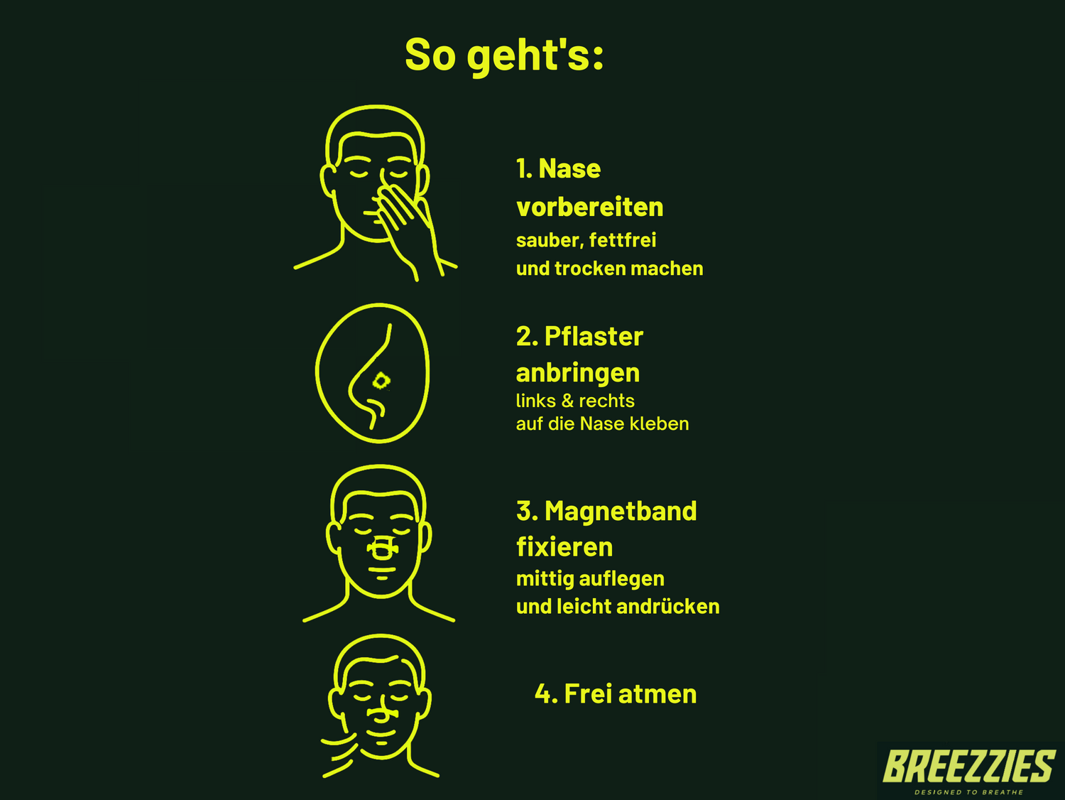 BREEZZIES Magnetic Nose Strip